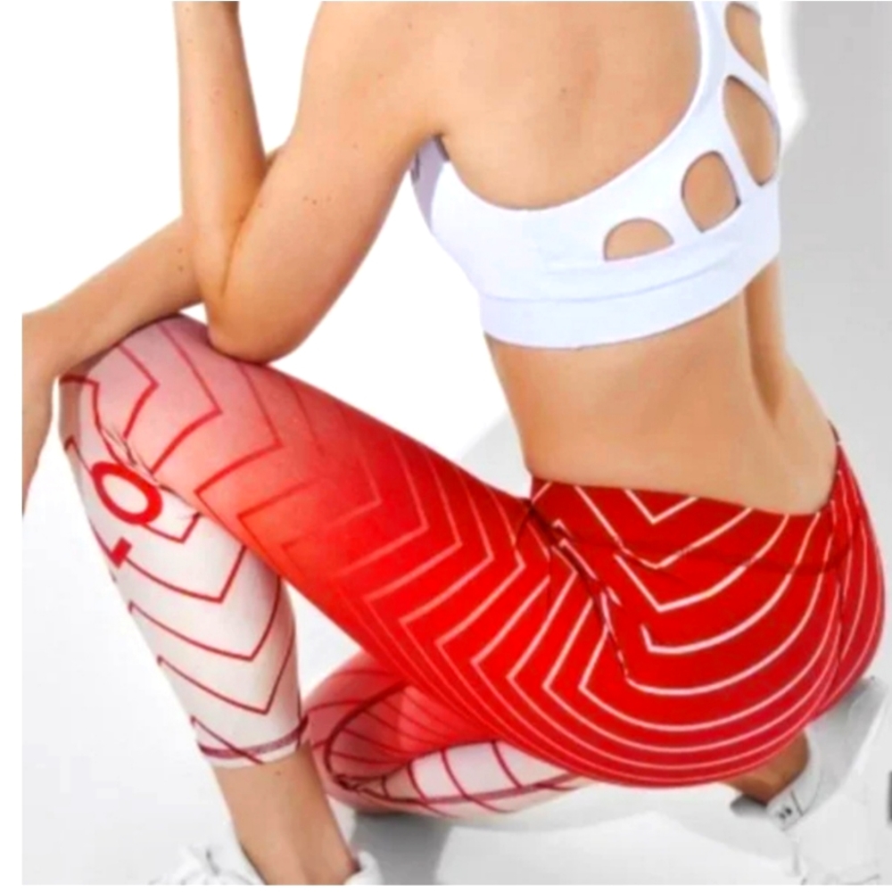 Terez X Peloton Ombre Lighting Capri Legging Size Small